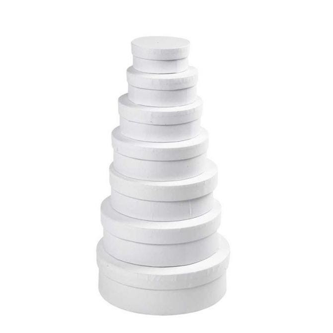 Round Boxes Set - 7-Piece Decorative Storage Solution for Home and Gift Organization