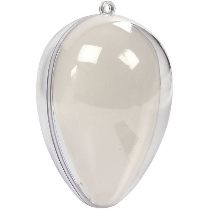 9cm Egg-Shaped Baubles - Festive Home Decor Ornaments (Pack of 5) for Christmas and Holiday Decorations
