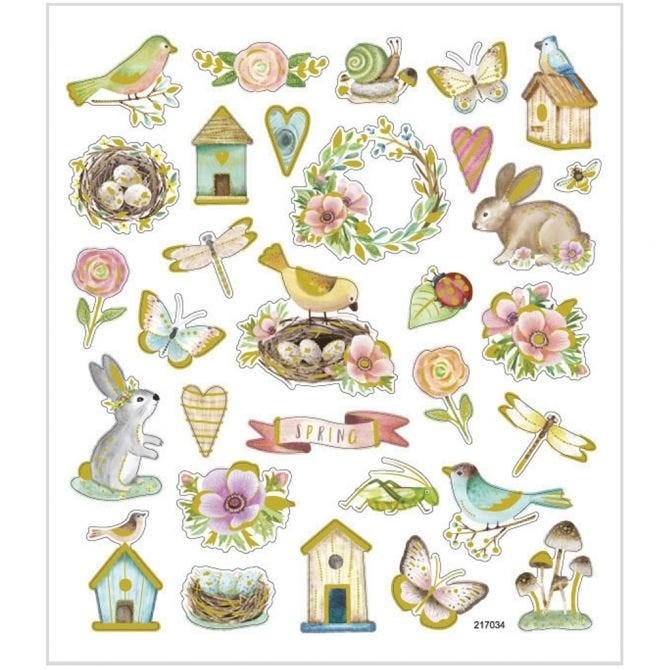 Spring Stickers - Personalized Home Decorations & Fashion Accessories with Flower Designs