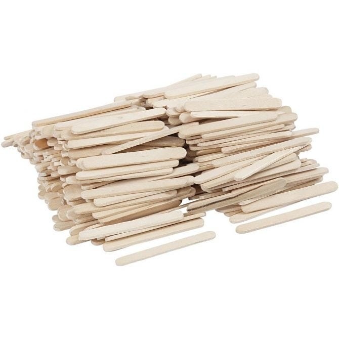 Ice Lolly Sticks - Food Service Supplies, 400-Piece Pack, Candy Stick Essentials for Cooking and Serving