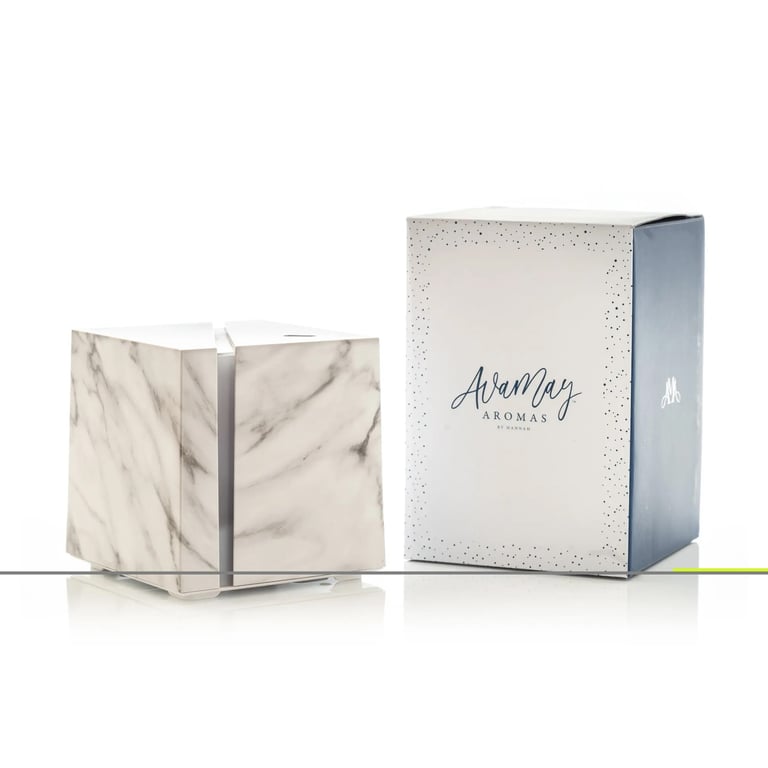 Ava May Marble Aroma Diffuser - White Home Fragrance Essential Oil Diffuser for Bathroom