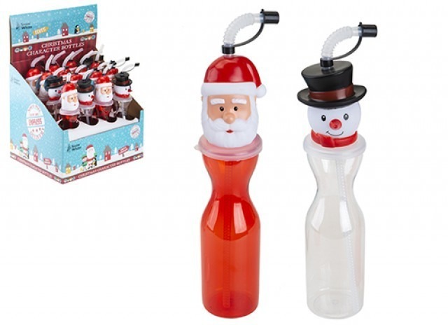 Christmas Character Bottle 500ml - Festive Home Decoration