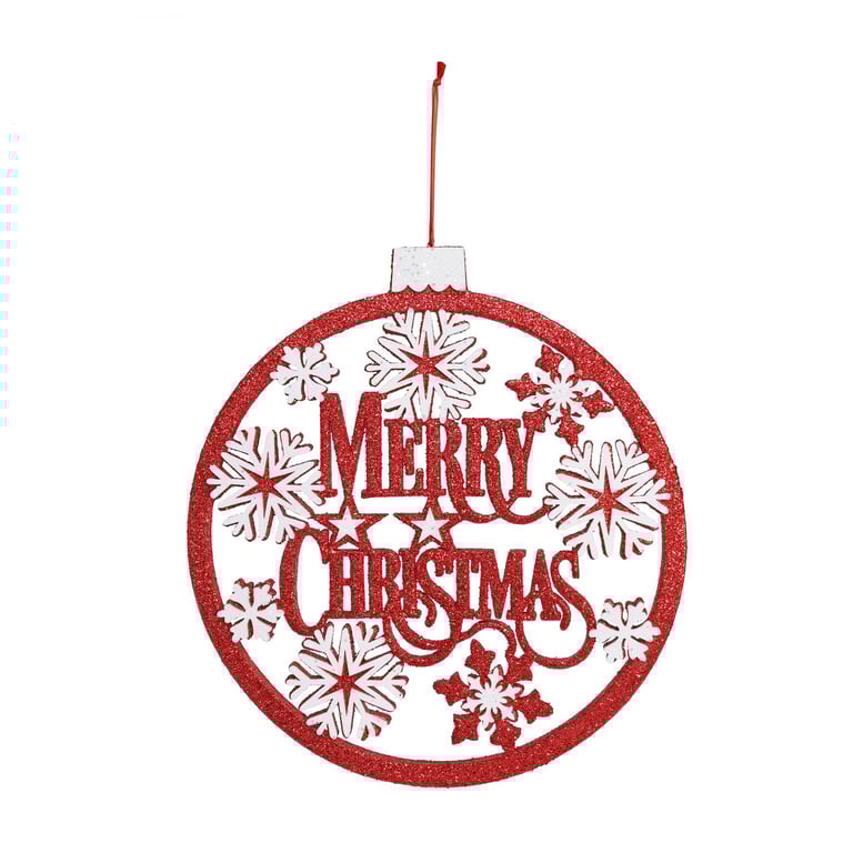 Red Hanging Christmas Decoration - Festive Holiday Home Decor