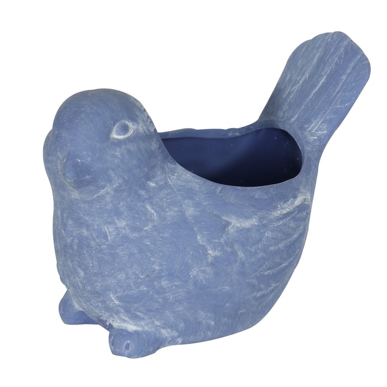 Purple Ceramic Bird Planter - Elegant Home Decor Garden Ornament