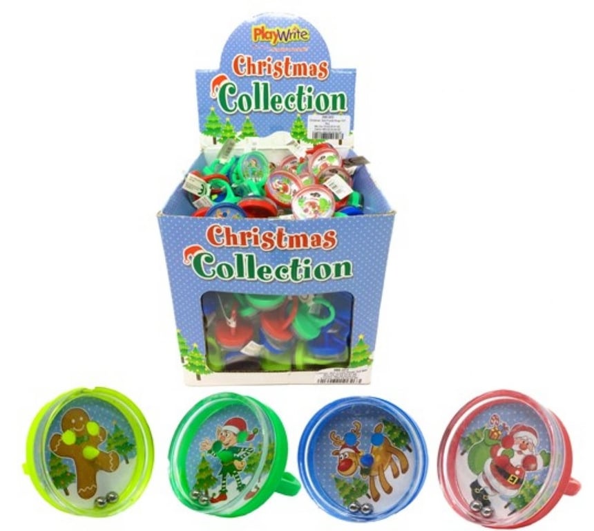 Assorted Christmas Puzzle Ring - Unique Holiday Home Decor Jewelry Gift