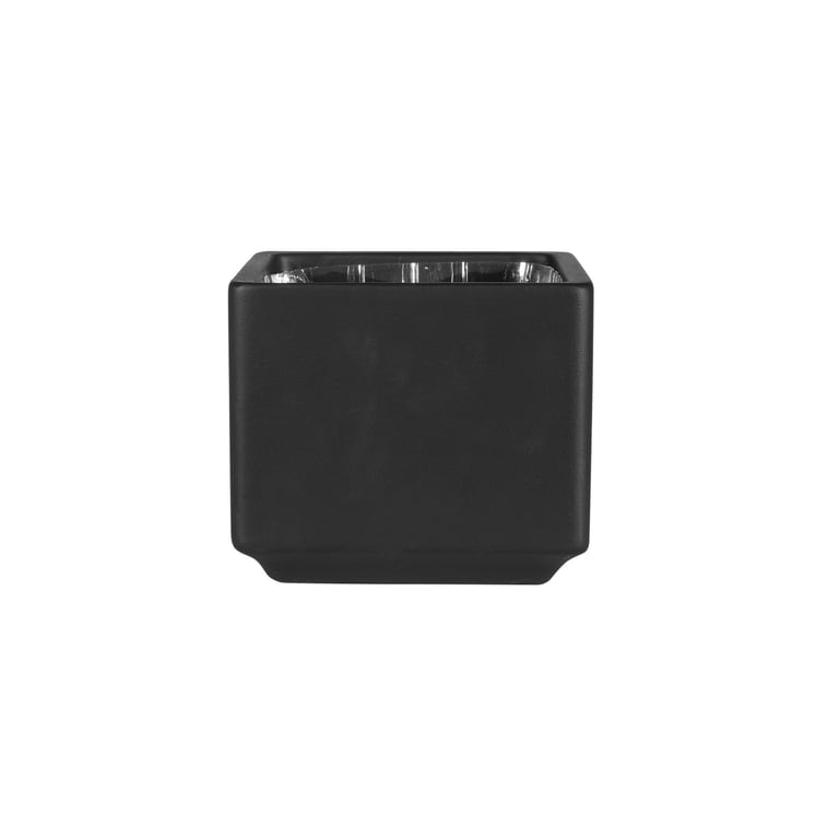 Moda Black Cube Planter - Stylish Indoor Plant Pot and Home Decor Accessory