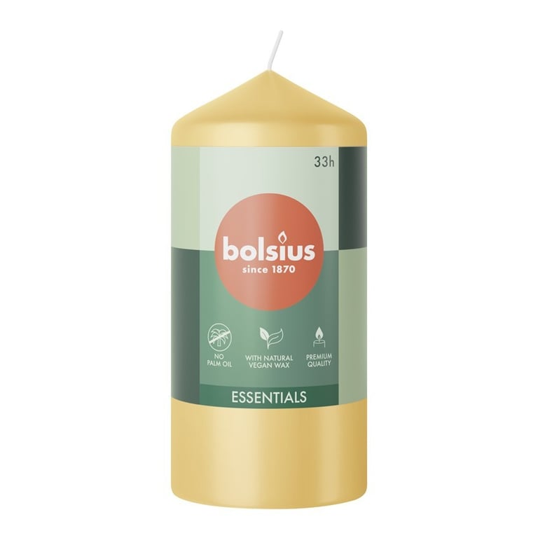 Bolsius Oat Beige Essential 120mm x 58mm Home Scented Candle