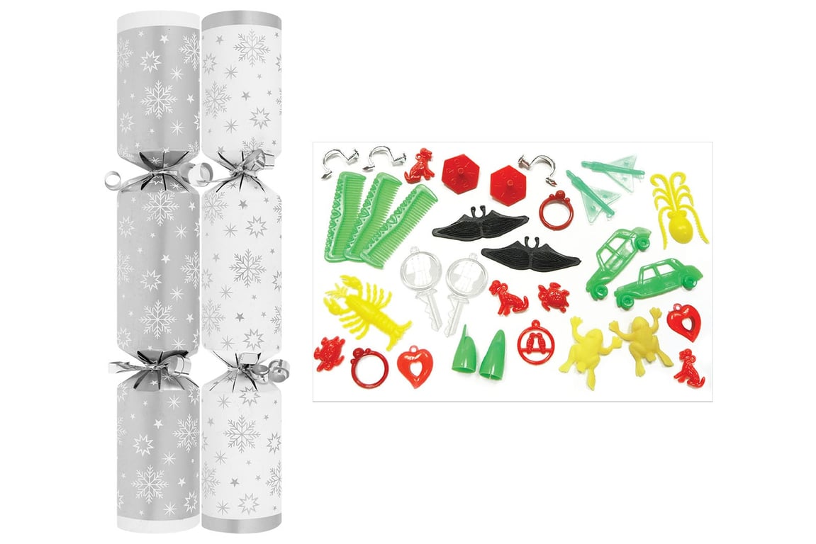 Snowflake Catering Crackers - 50 Count, 10 Inch Party Snack Packs, Perfect for Events and Gatherings