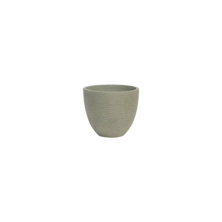 Hortus Classic Grey Cement Planter for Outdoor and Home Decor