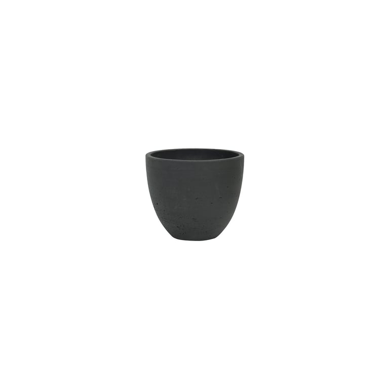 Hortus Classic Cemento Planter - Black Outdoor Flower Pot for Home Garden Decor
