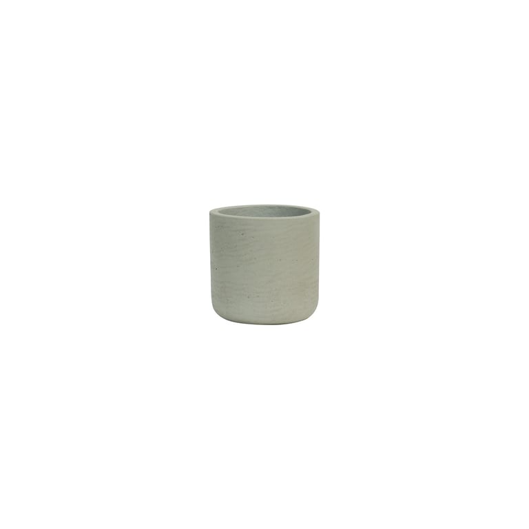 Hortus Classic Cemento Cylinder Planter - Grey Garden Decor