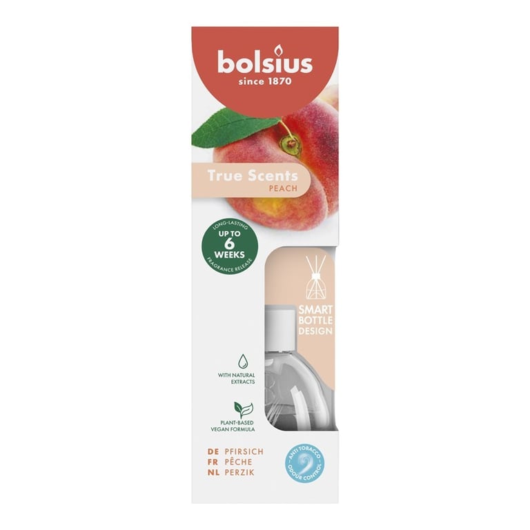 Bolsius True Scents Fragrance Diffuser - Peach 60ml Home Scents