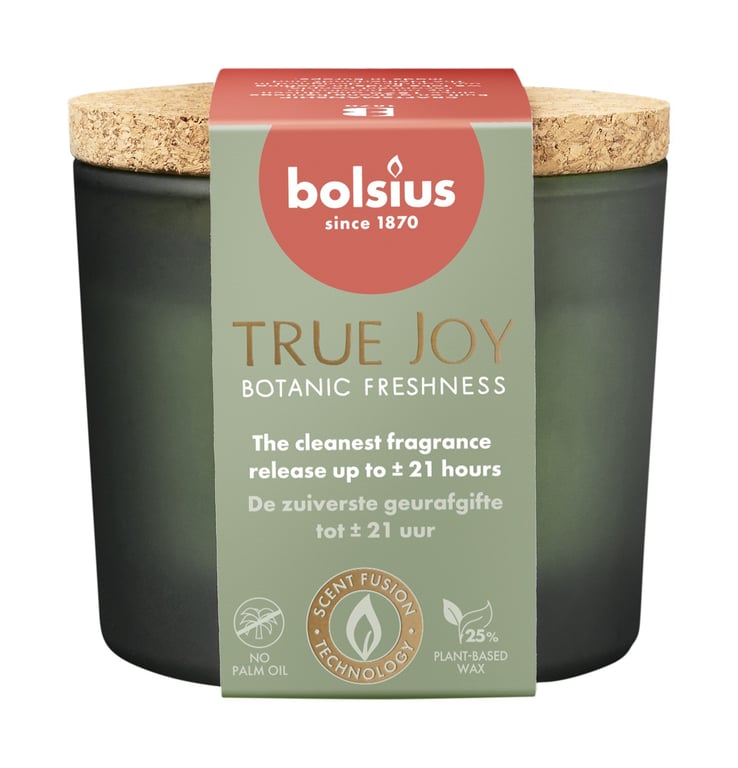 True Joy Fragrance Botanic Freshness Glass Candle - Home Indoor Aroma