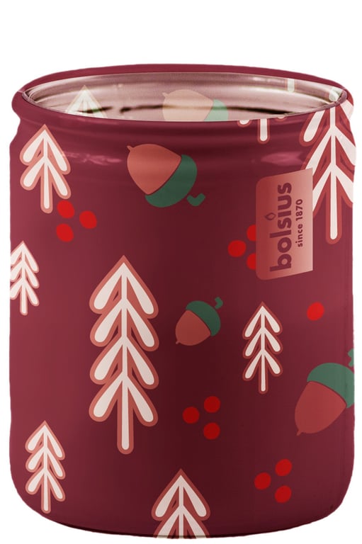 Sleeved Glass Candle - Winter Spices Home Fragrance Holiday Candle