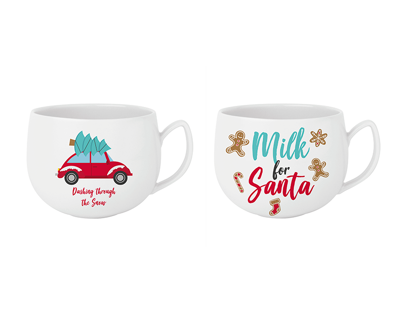Xmas Printed Mug 500ml - Festive Holiday Ceramic Cup