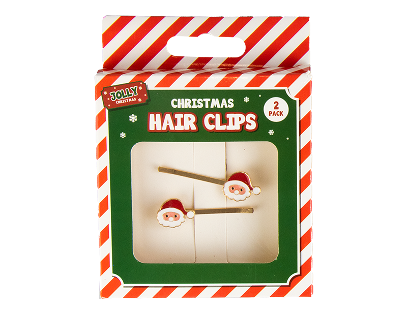 Assorted Christmas Hair Clips - Festive Holiday Fashion Accessories Set