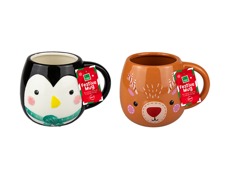 Christmas Character 400ml Holiday Mug - Perfect Home Decor and Drinkware for the Festive Season