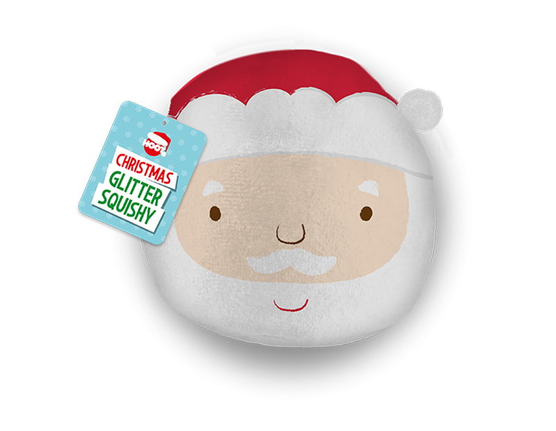 Christmas Plush Glitter Squishies - Festive Holiday Decorations and Soft Toys for Home