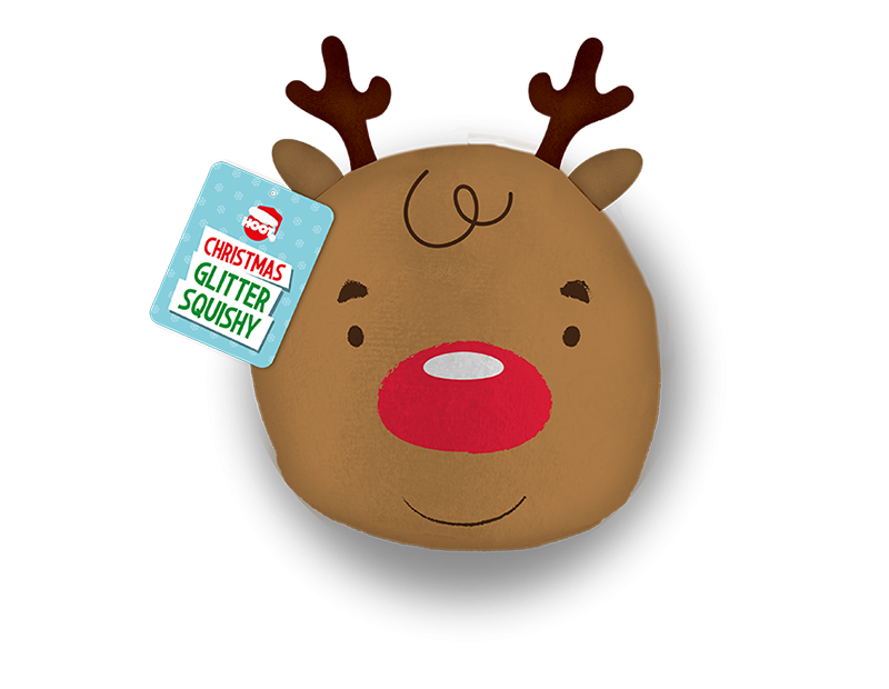 Christmas Plush Glitter Squishies - Festive Holiday Decorations and Soft Toys for Home