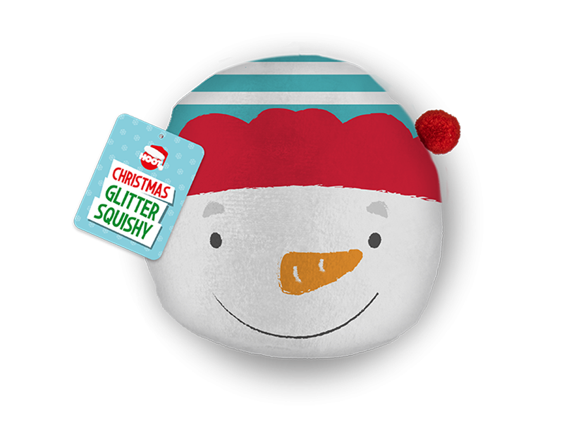 Christmas Plush Glitter Squishies - Festive Holiday Decorations and Soft Toys for Home