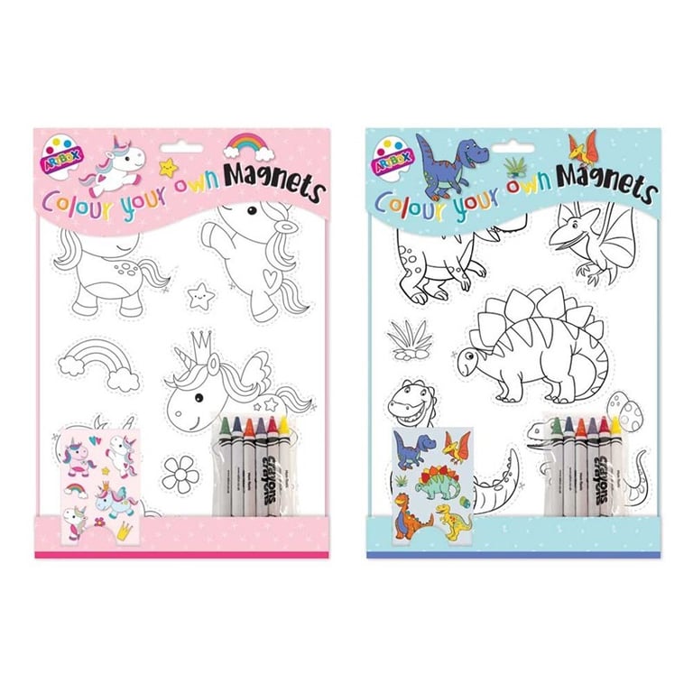 Colour Your Own Magnets - Customizable Magnetic Photo Frames & Wall Decor Kit