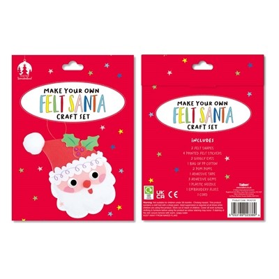 DIY Felt Character Kit - Handmade Sewn Decorations for Home and Kids Crafting