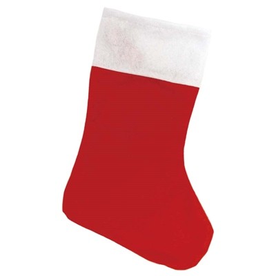18 Inch Plush Christmas Felt Stocking - Festive Holiday Home Decoration