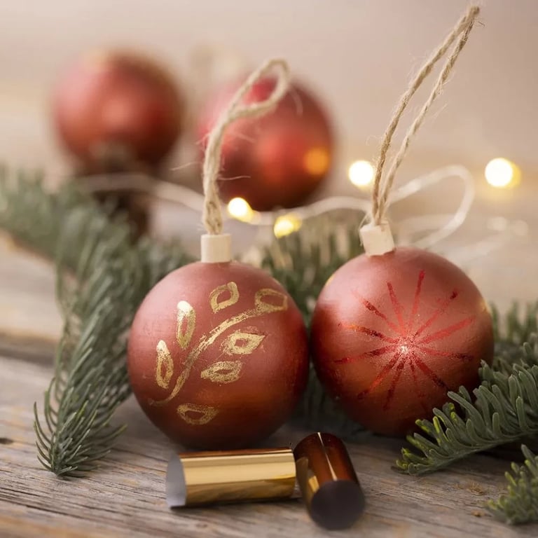 Personalisable 5.5cm Christmas Ornament - Customizable Home Decor Holiday Accessory