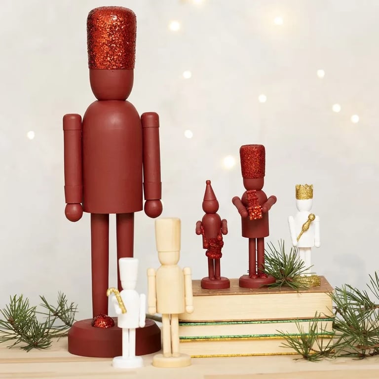 Personalisable Nutcracker Figure - Customised Home Decor for Christmas Season