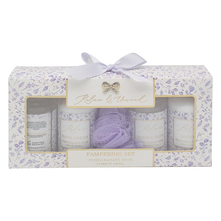 Pomegranate Noir Luxury Skincare Set - Anti-Aging Face Mask & Natural Facial Oils for Home Spa Treatment