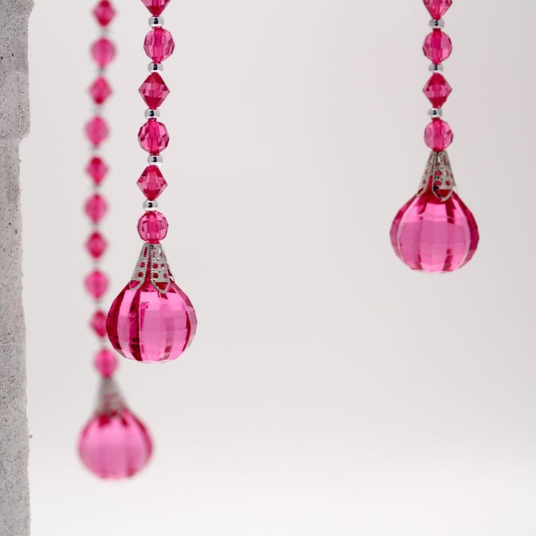 Fuchsia 25cm Balloon Prism Garland - Home Decor Party Decoration