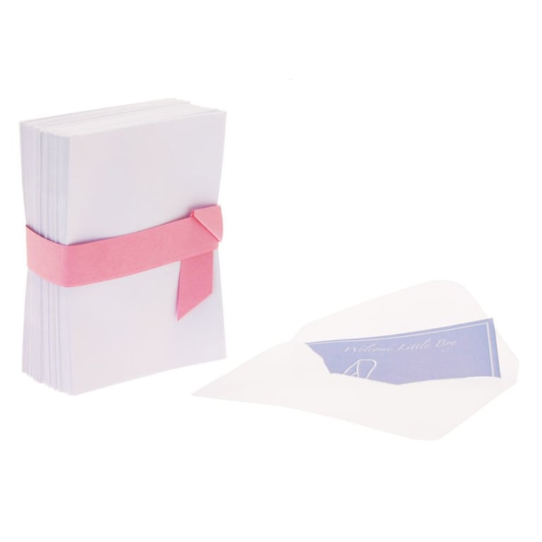 White Envelopes 100-Piece Pack - Home Office Supplies for Business Cards and Wedding Invitations