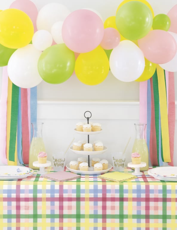 Spring Coloured Balloon Garland Kit - 26 Piece Home Decor Party Decoration Set
