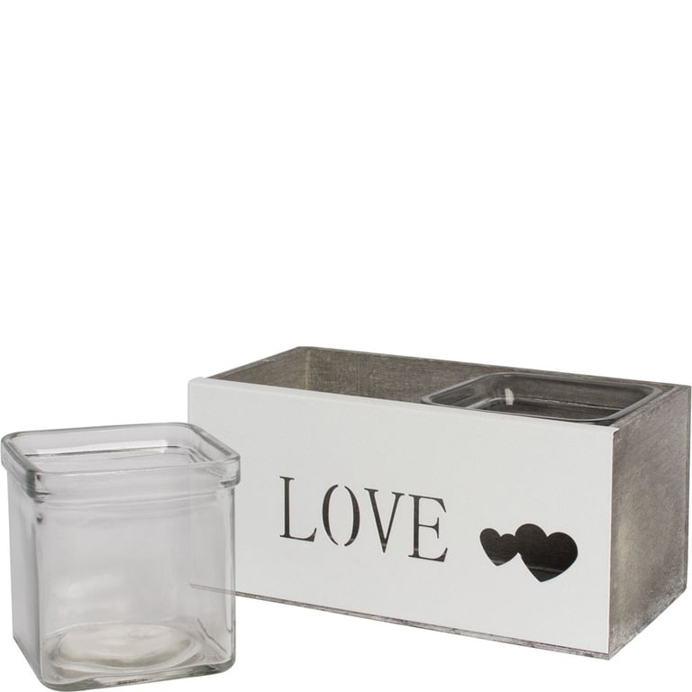 Love Me Do Vases - Ceramic Home Decor Vase Set with Gift Box