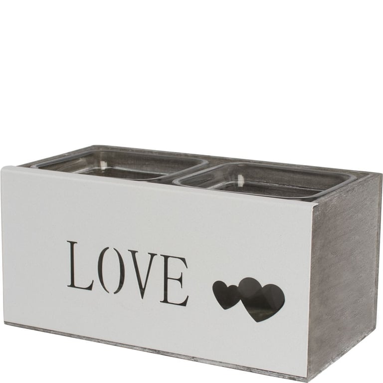 Love Me Do Vases - Ceramic Home Decor Vase Set with Gift Box