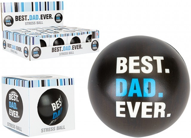 Best Dad Ever Stress Ball - Unique Office Stress Relief Gift for Home or Office