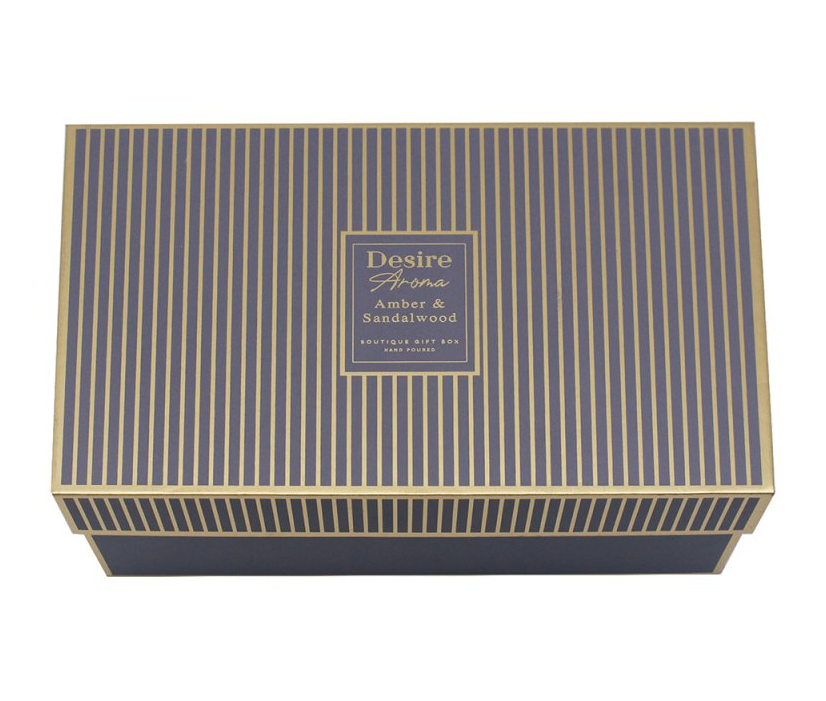 Amber & Sandalwood Essential Oil Diffuser and Aromatherapy Candle Set (150ml)