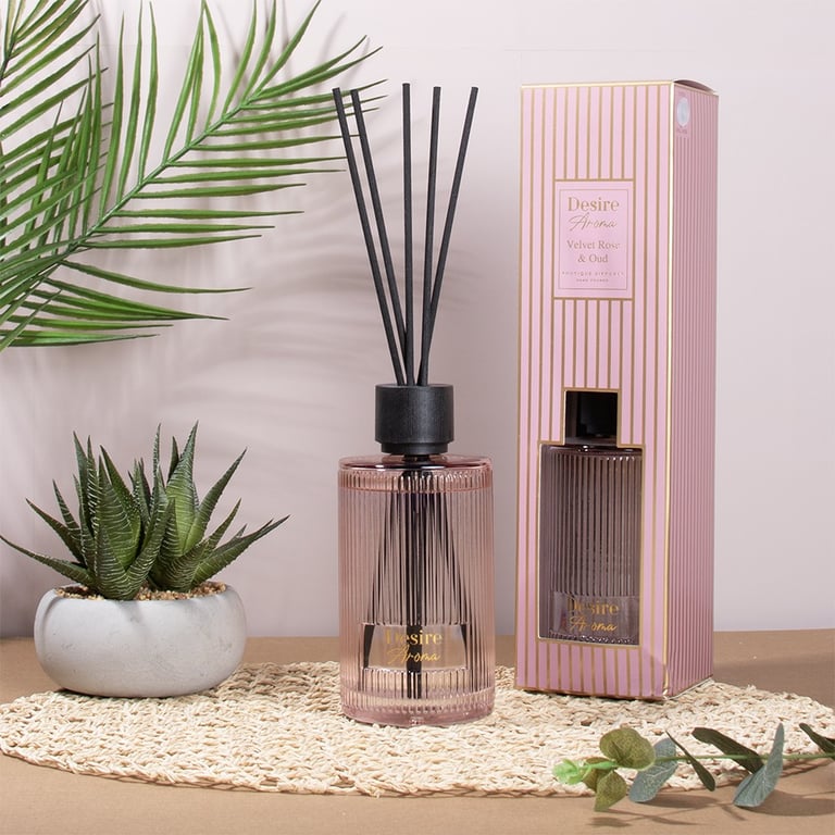 Velvet Rose & Oud Essential Oil Diffuser - 500ml Luxury Home Fragrance