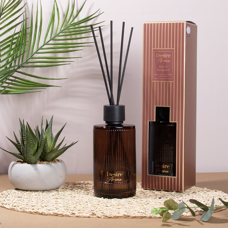 Oud & Bergamot Diffuser - 500ml Luxury Aromatherapy Home Fragrance System
