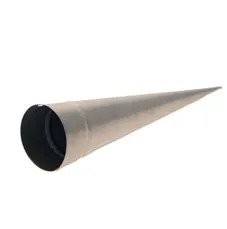 Silver Metal Tealight Cone Holder for Home Decor and Candle Display