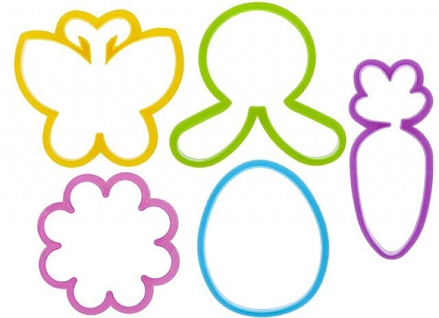 Springtime Cookie Cutters - Kitchen Tools Set of 5 Baking Supplies for Pastry Enthusiasts