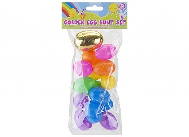 Easter Filler Eggs Hunt (Pack of 15) - Easter Decorations and Activities Set