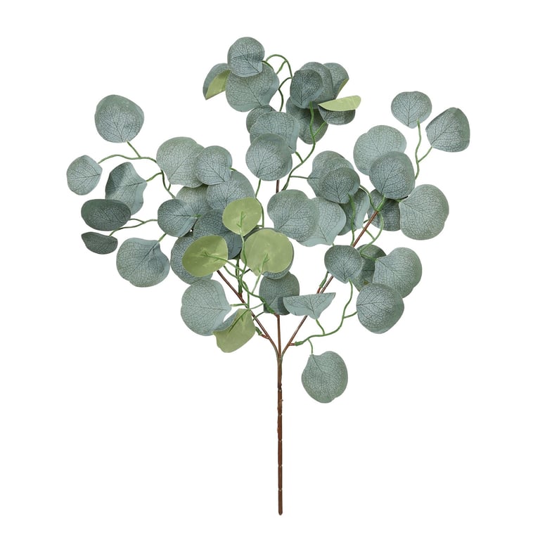 Essential Green Silver Dollar Artificial Plant - Realistic Indoor Home Decor and Garden Decoration