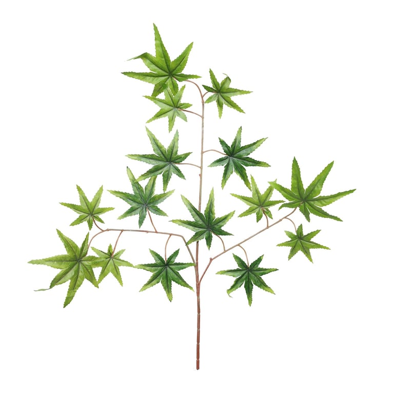 Essential Green Autumn Maple - Handcrafted Maple Leaf Wall Art for Fall Home Decor