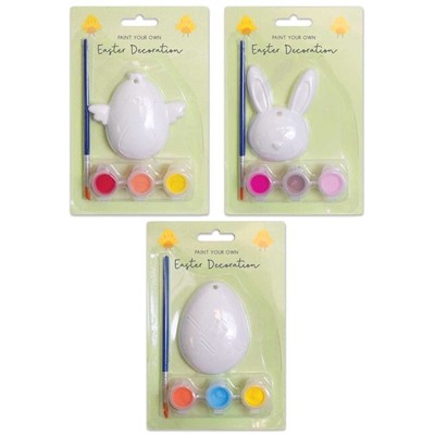Easter Paint Your Own Hanging Decoration - DIY Easter Ornaments and Home Decorations