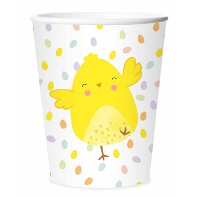 Easter Cups - Set of 8 Spring-Themed Tableware for Home Decor and Party Essentials
