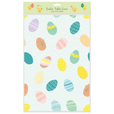 Easter Table Cloth - 160 x 109cm Holiday Home Decor Spring Table Cover