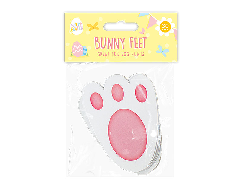 Easter Bunny Feet (30 Pack) - Decorate Your Home or Costume with Adorable Easter Bunny Foot Prints