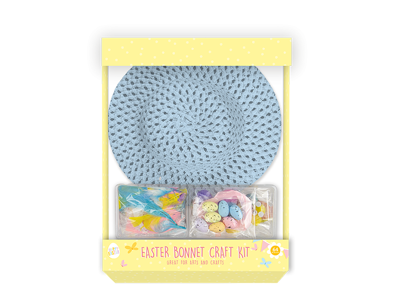 Easter Bonnet Craft Kit - Assorted DIY Easter Headwear for Kids