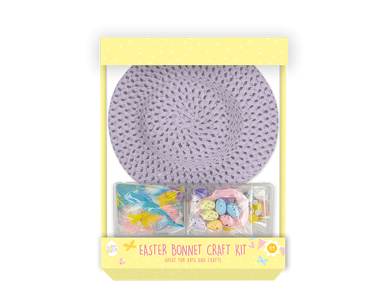 Easter Bonnet Craft Kit - Assorted DIY Easter Headwear for Kids